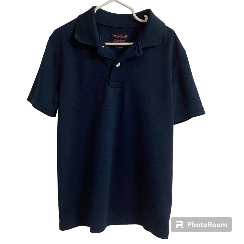 Cat & Jack Boys Blue Polo Shirt Size S (6/7)
